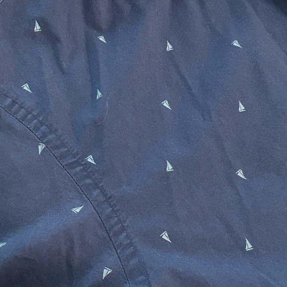 Men’s blue sailboat pattern button up shirt - Picture 3 of 3